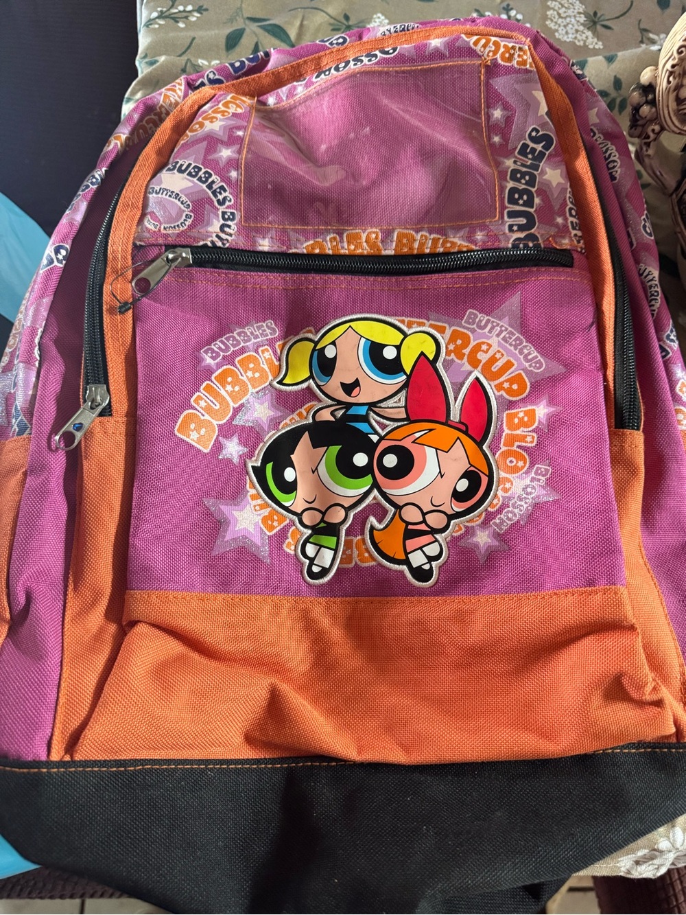 vintage 2002 Cartoon Network Powerpuff Girls backpack Bubbles Buttercup Blossom